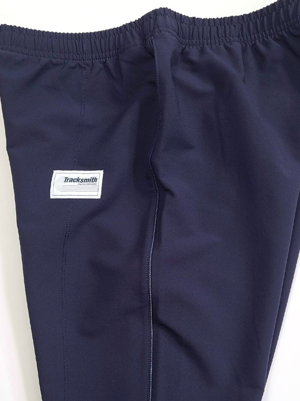 Tracksmith Bislett Pants Men's Medium Navy Stirrup Winter Running Pocket EUC